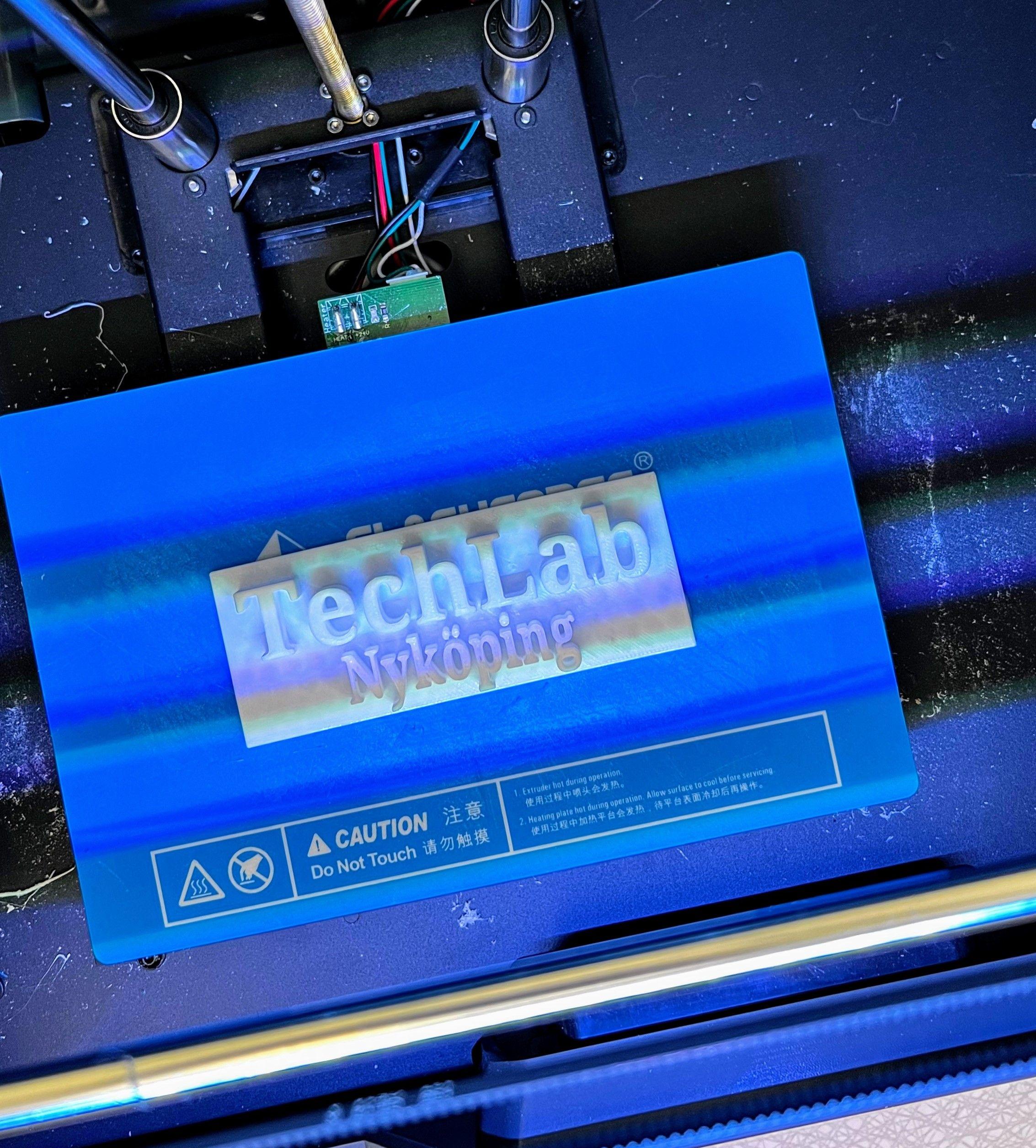 3D printad logotype