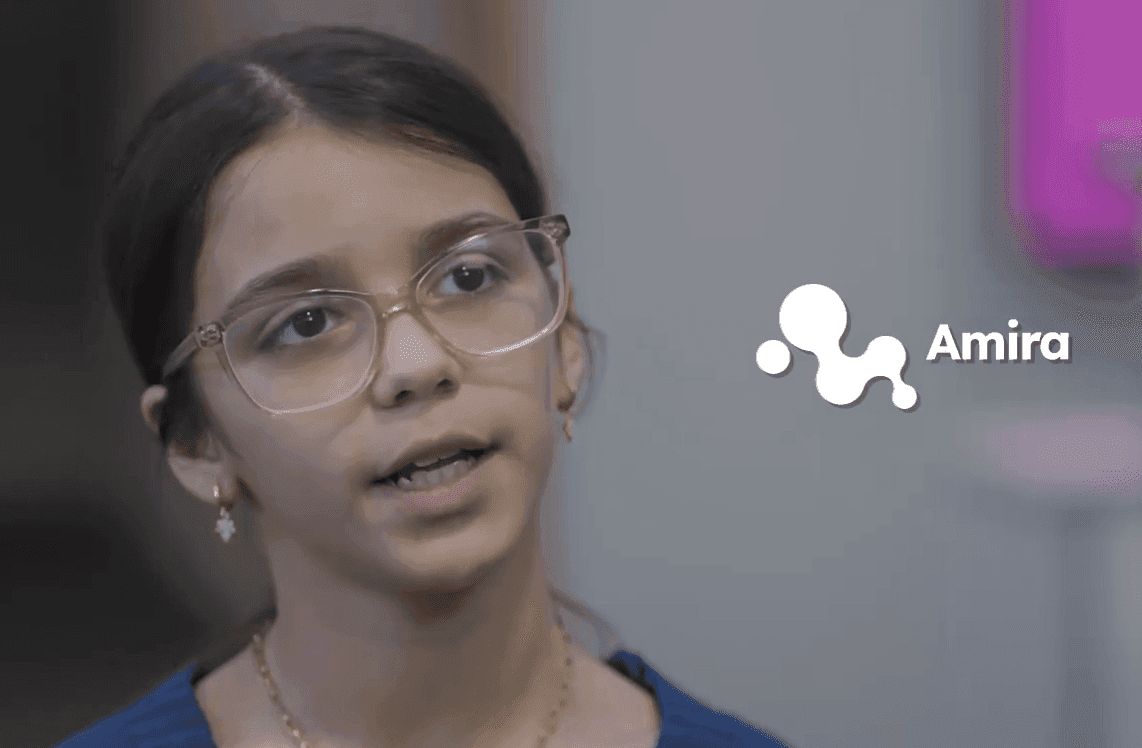  Amira intervjuas om sin uppfinning