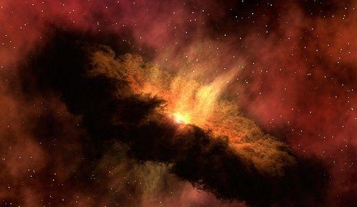 En explosion i universum.