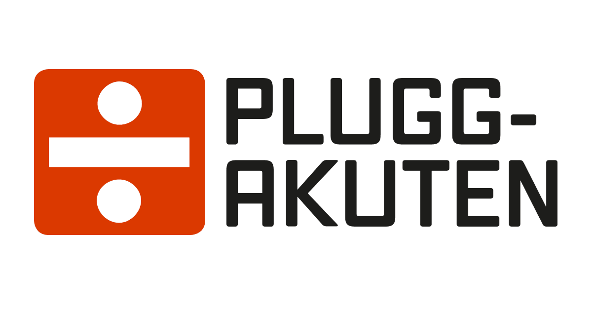 Logotype med vit bakgrund och texten Pluggakuten.