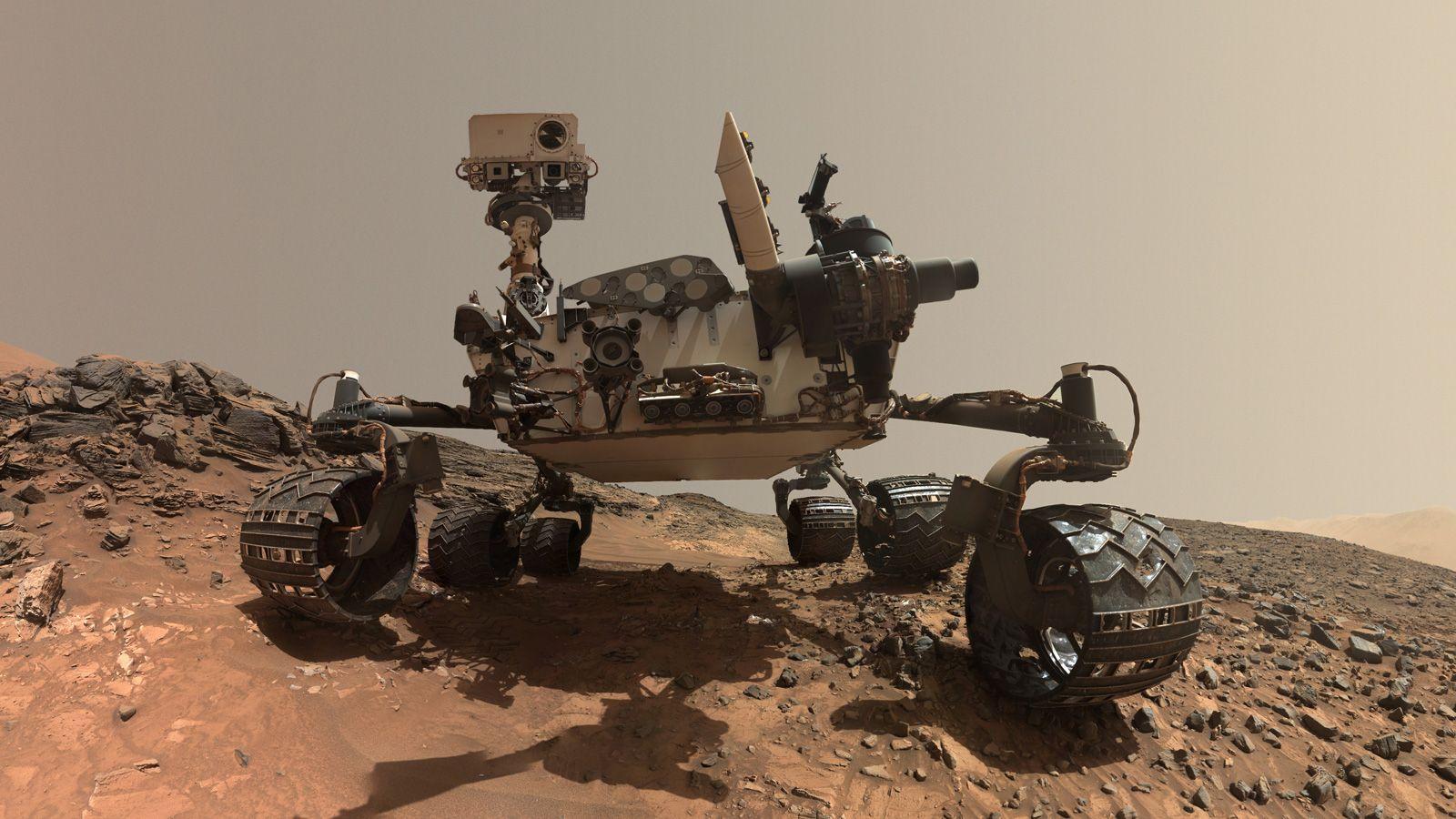 En rymdrobot på Mars 